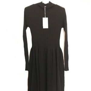 Mock neck l/s dress